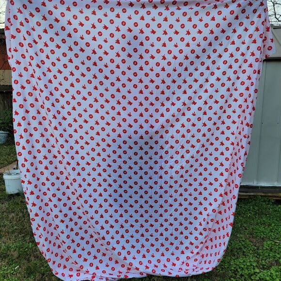 Pokemon Twin Flat Sheet Red & White Pikachu - Picture 2 of 3